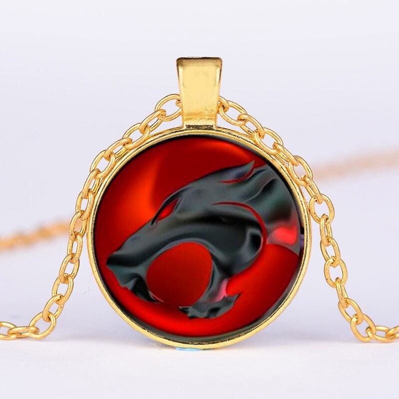 Pendentif Et Chaîne Thunder Cats - Bijou Fantaisie Neuf - Thème Félin - Sans Emballage