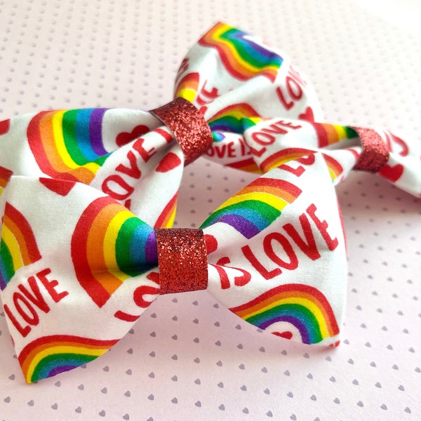 Pride dog bow tie | dog bow tie | dog accessories | handmade dog bow tie | dog collar accessories | dog gift | dog tie