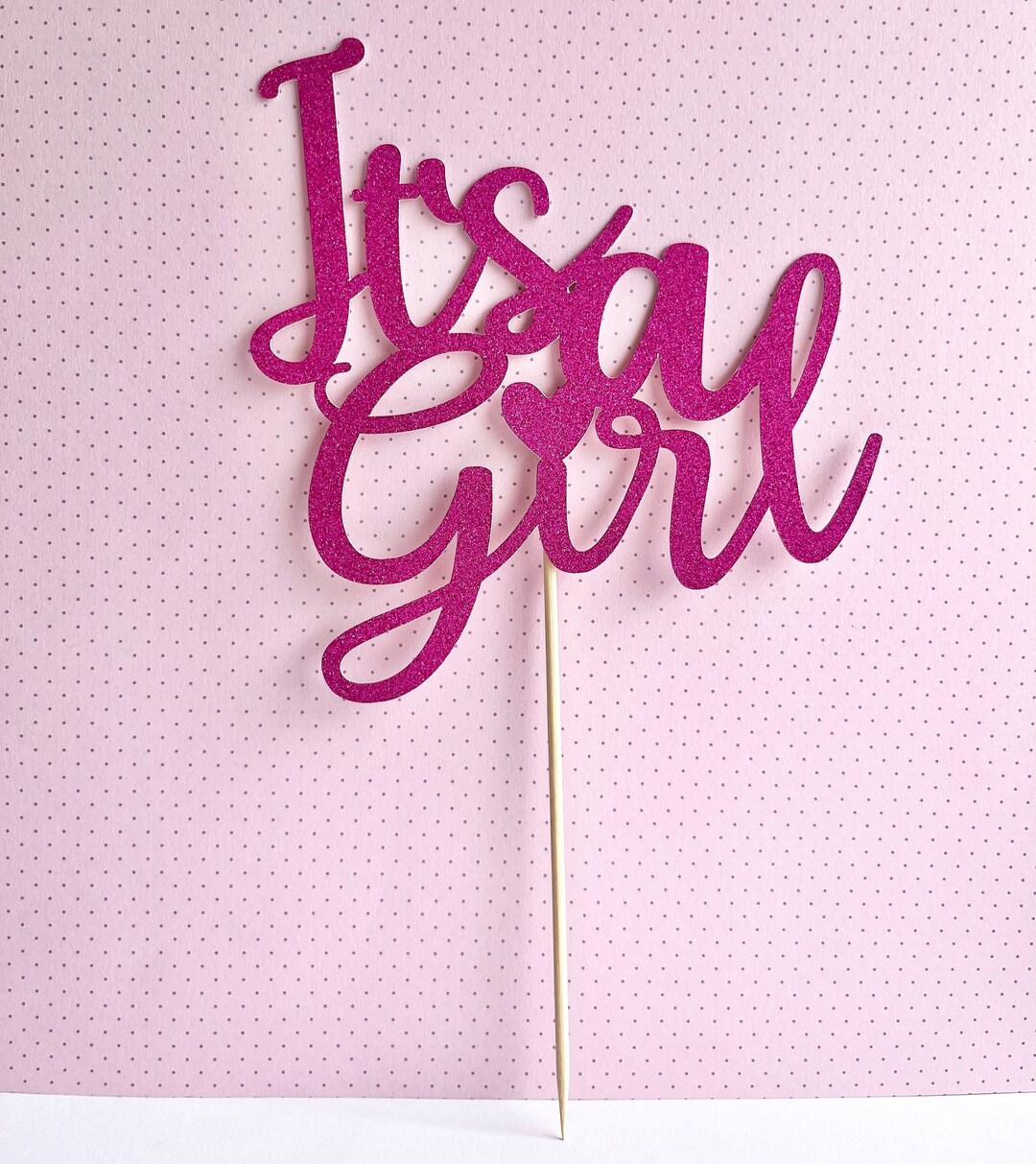 It's A Girl Cake Topper Baby Shower Cake Topper Baby Etsy