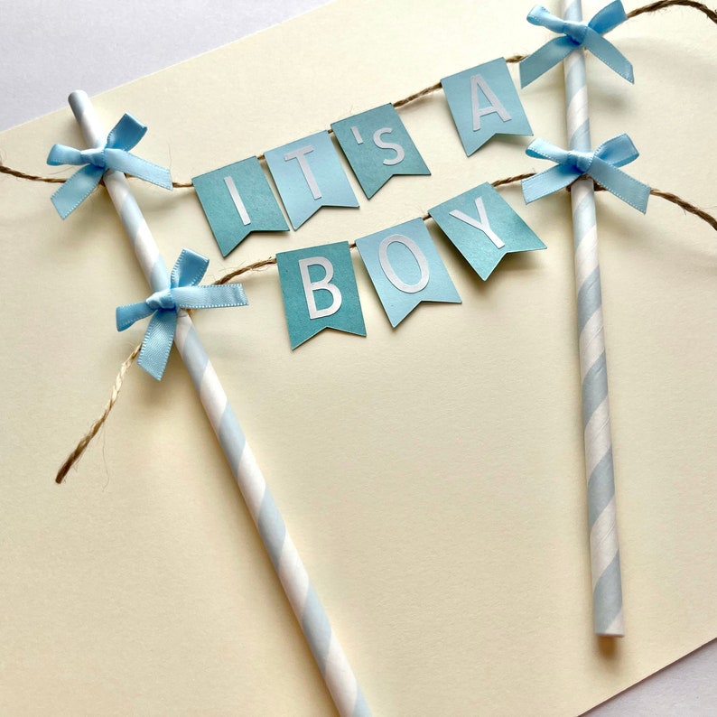 It's A Boy Cake Topper Baby Shower Cake Topper Baby Boy Etsy UK