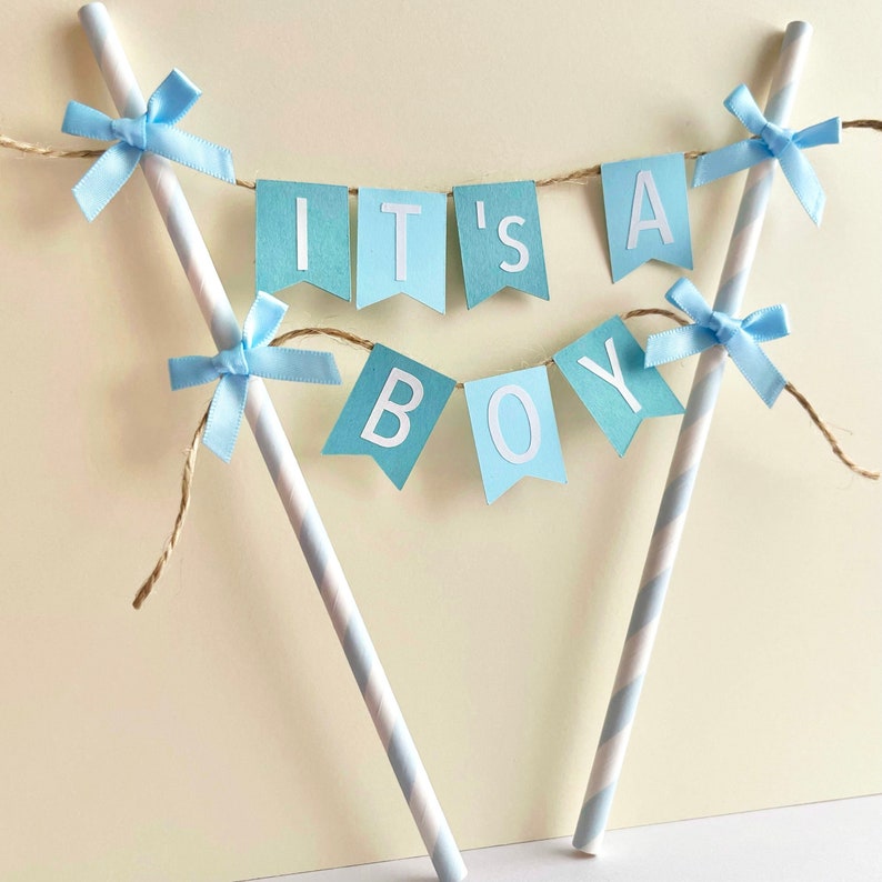 It's A Boy Cake Topper Baby Shower Cake Topper Baby Boy Etsy UK