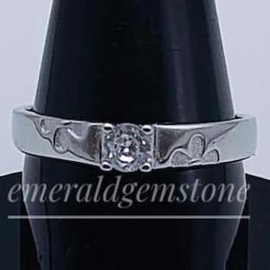 Anillo de moissanita vintage para mujer, anillo de plata de ley 925, anillo de moissanita, anillo de bodas, anillo de puntas clásico, anillo de novia, regalo para ella