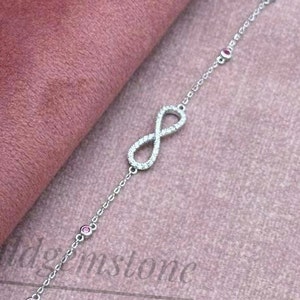 Silver Women&#39;s Bracelet, 925 Sterling Silver Bracelets, Minimalist Bracelet Chains By Caitlyn Minimalist, Adjustable Length, Gifts For Her