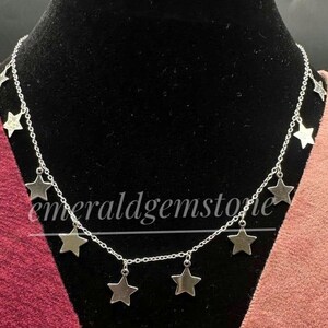 Weeding  Necklace, 925 Sterling Silver Necklace, Birthday Gifts, Women Star Necklace, Silver Necklaces, jewelry gift/ Best Gift For Her