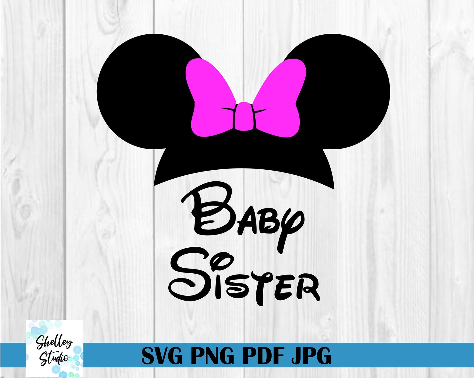 Minnie mouse baby sister svg minnie sisters svg sister cut | Etsy