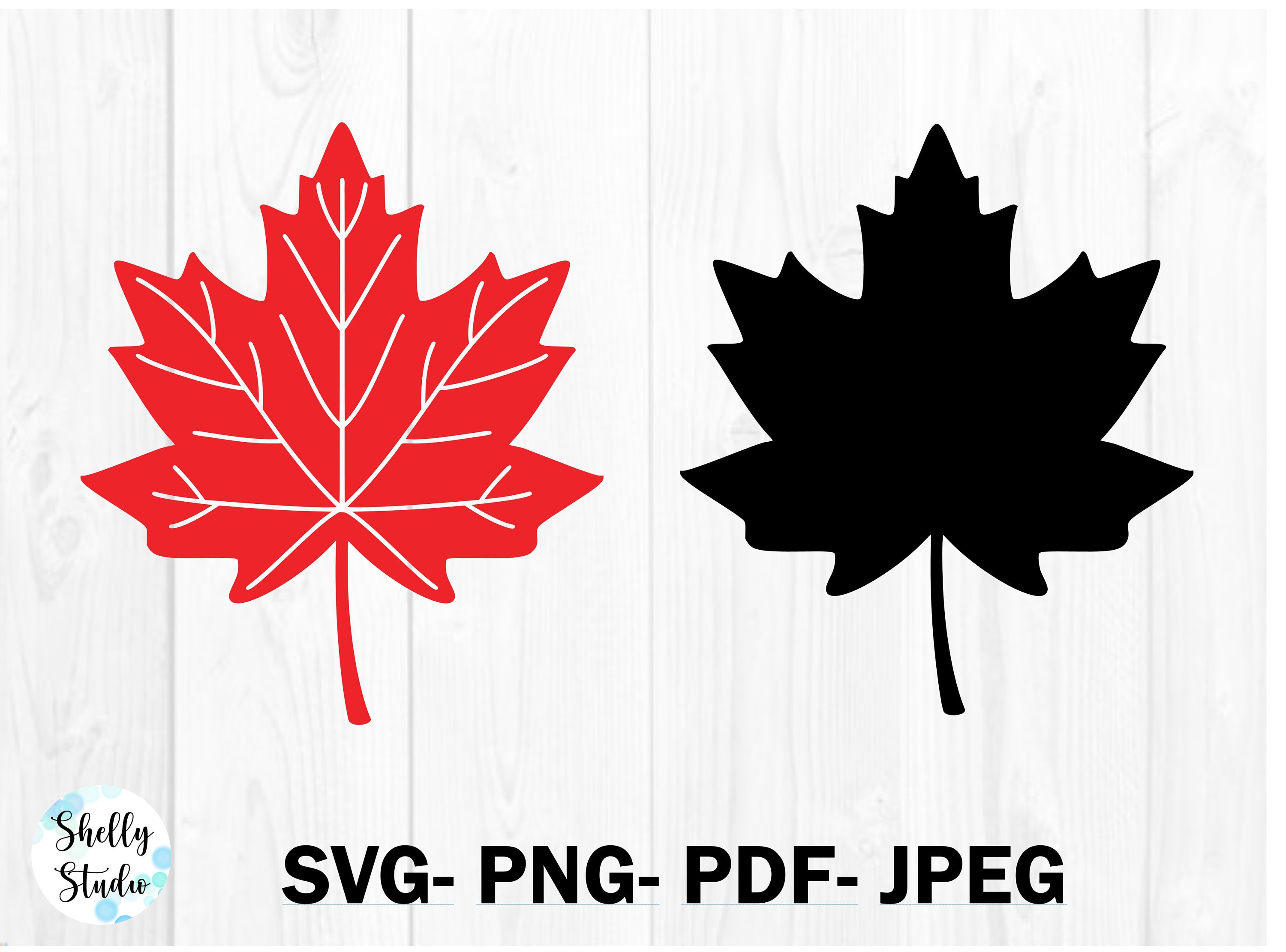 Fall Leaf Vector Collection 1 - Red - Maple Leaf PNG Images