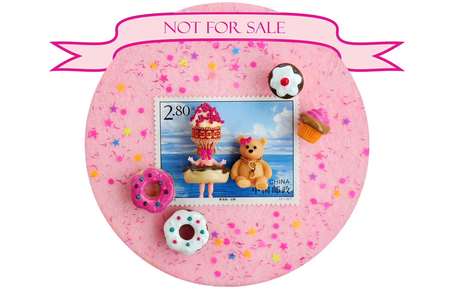 Custommized Stamp Loupe Art, Personalized Gift, Customized, Handmade, Miniature, Unique One of a