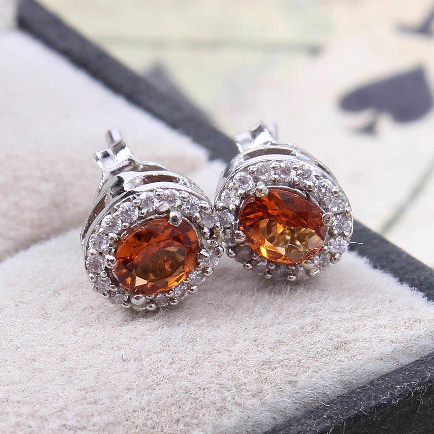 Orange Earrings for Girls925 Sterling SilverGemstone Etsy