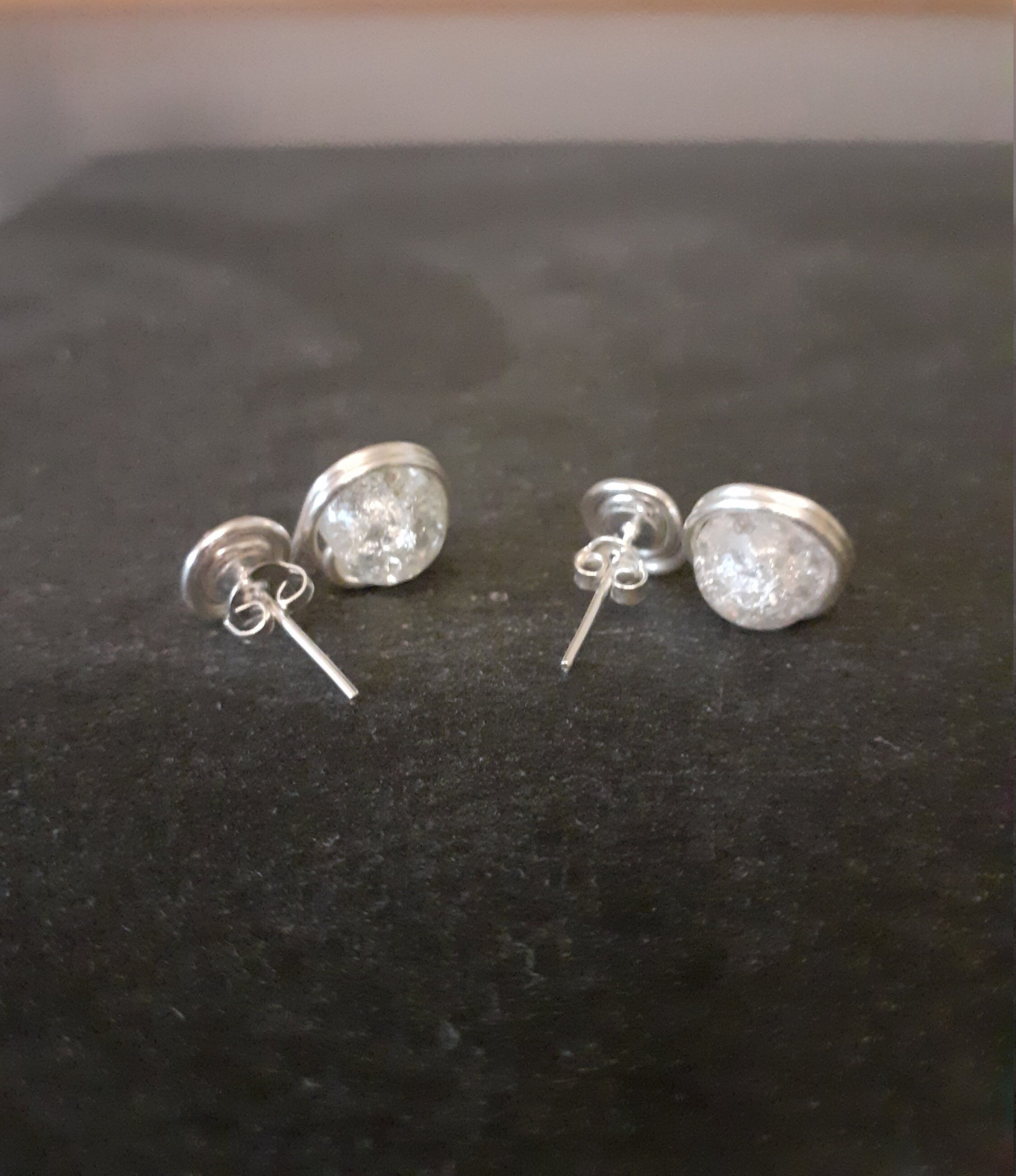 Clear Earrings UK Glass Earrings Stud Earrings Clear Stud Etsy Nederland