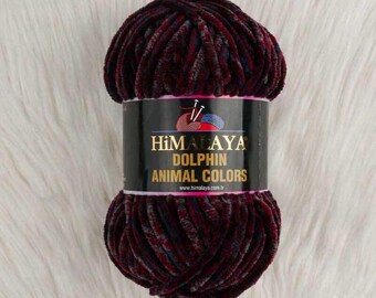 Włóczka Himalaya Dolphin Chunky Velvet: kolory zwierzęce, gruba, miękka włóczka. Cena obejmuje cła.