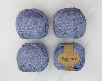 Cotton Silk Blend Yarn: Fibra Natura Papyrus, Summer Crochet Yarn. Tariffs covered.