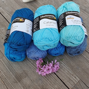 Catania Originals Mercerized Cotton Yarn, Mercerized 100% Cotton Yarn Dolls Amigurumi Knitting Yarn Crochet Yarn COLORS 00100 - 00400