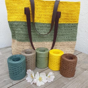 Raffia Yarns, paper yarns, 90-100 grams, paper yarn,Hat yarn, crochet yarn, basket yarn, cord yarn, bag yarn, raffia cord