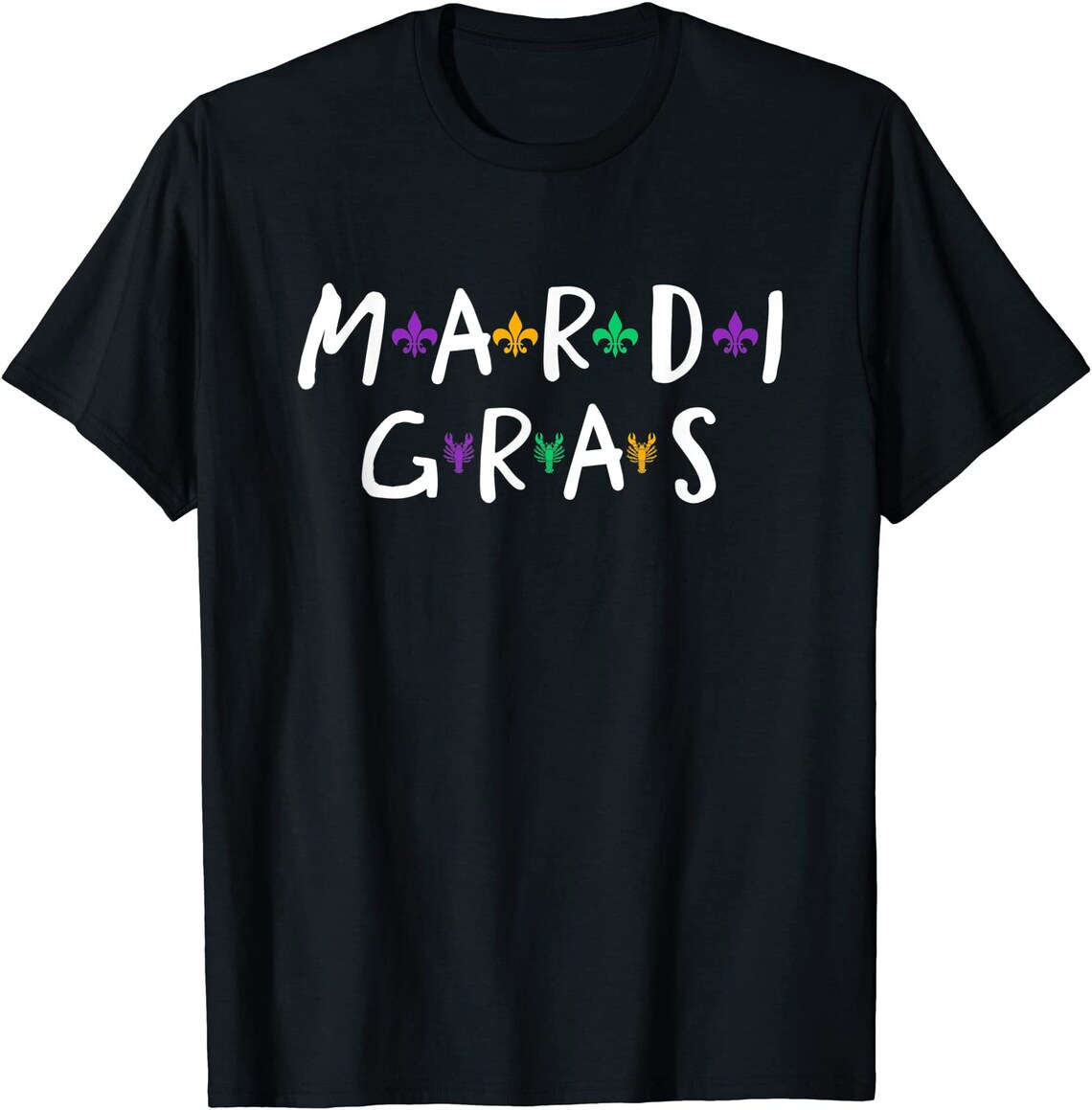 mardi gras applique t shirt