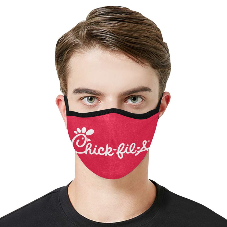 Chick-Fil-A Face Mask Washable Adjustable 3 Layers Reusable | Etsy