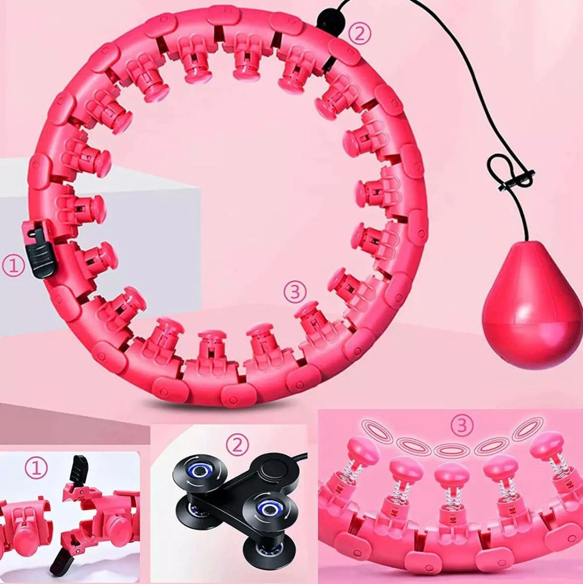 24 Knots Weighted Hula Hoop Adult Smart Hola Thin Waist Etsy UK