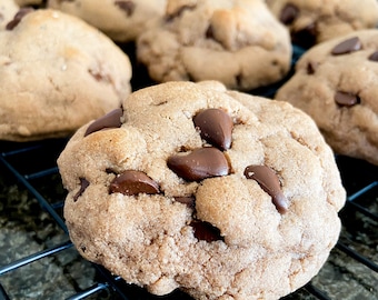 Galleta proteica con chispas de chocolate