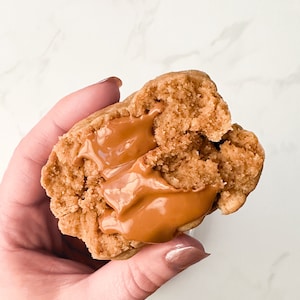 Biscoff Stuffed Cookie Butter Cookies, Gluten-Free Dairy-Free Protein Option