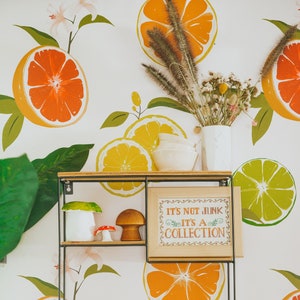 Verwisselbaar behang, zelfklevend behang, zelfklevend behang, Peel en Stick Wallpaper, VitaminCpeach#33