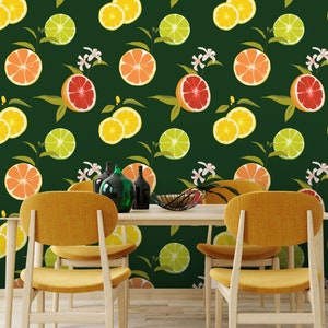 Removable Wallpaper, Sticker Wallpaper, Self Adhesive Wallpaper, Peel and Stick Wallpaper, VitaminCgreen#35