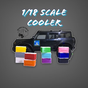 Cooler with Snapping Lid for Traxxas TRX-4M or any RC Crawler (1/18 Scale)