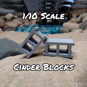 Cinder Blocks for RC Crawler or Scale Garage (1/10 Scale)