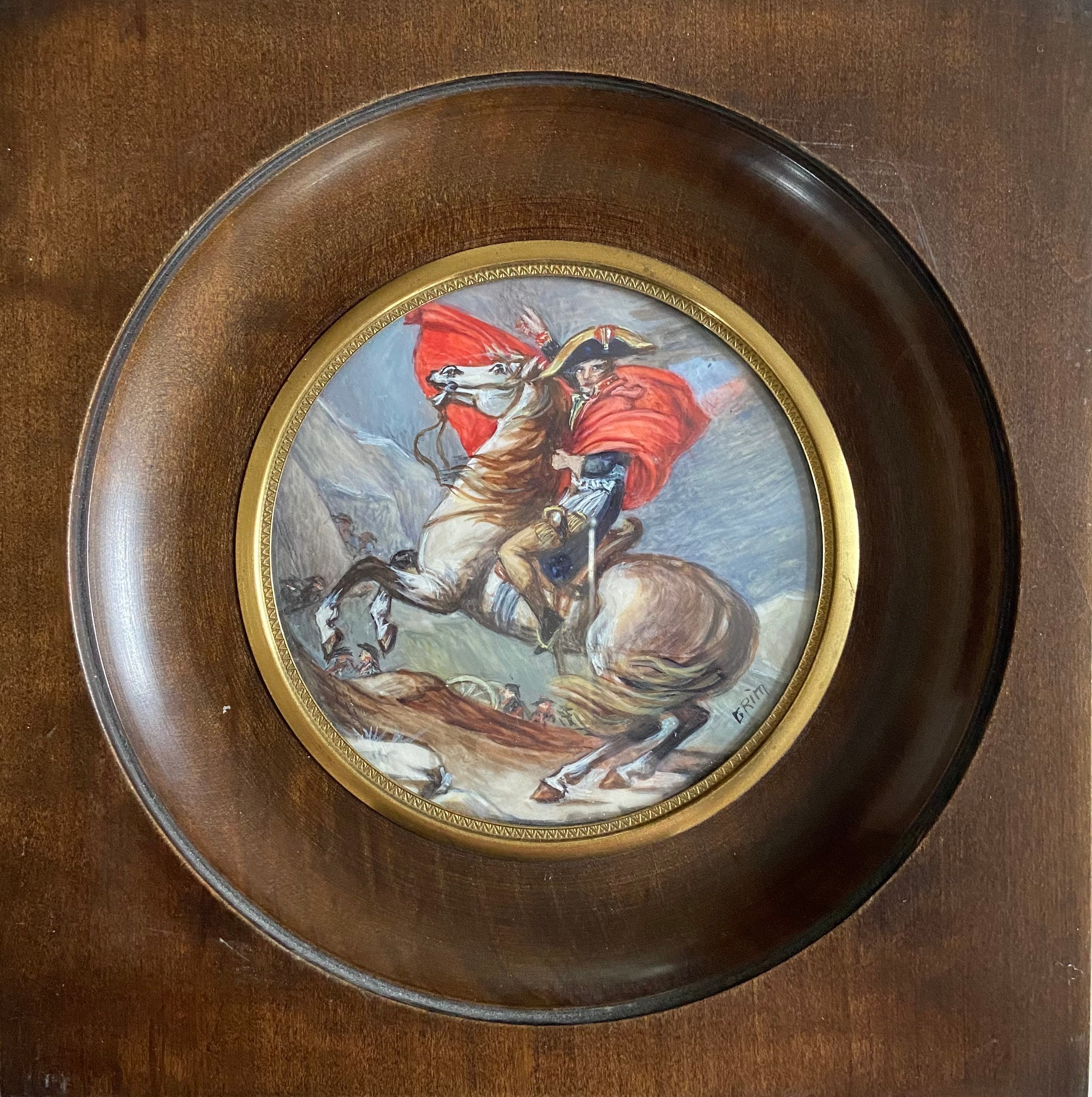 Miniatur Painting of Napoleon Bonaparte riding his horse | Etsy Napoleon Bonaparte Horse Painting