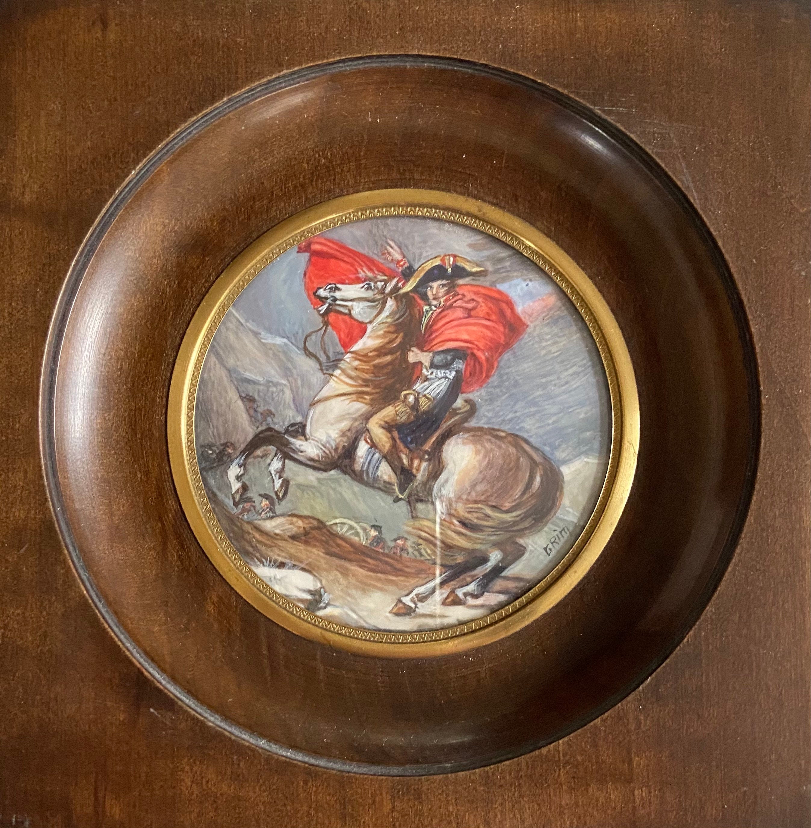 Miniatur Painting of Napoleon Bonaparte riding his horse | Etsy Napoleon Bonaparte Horse Painting