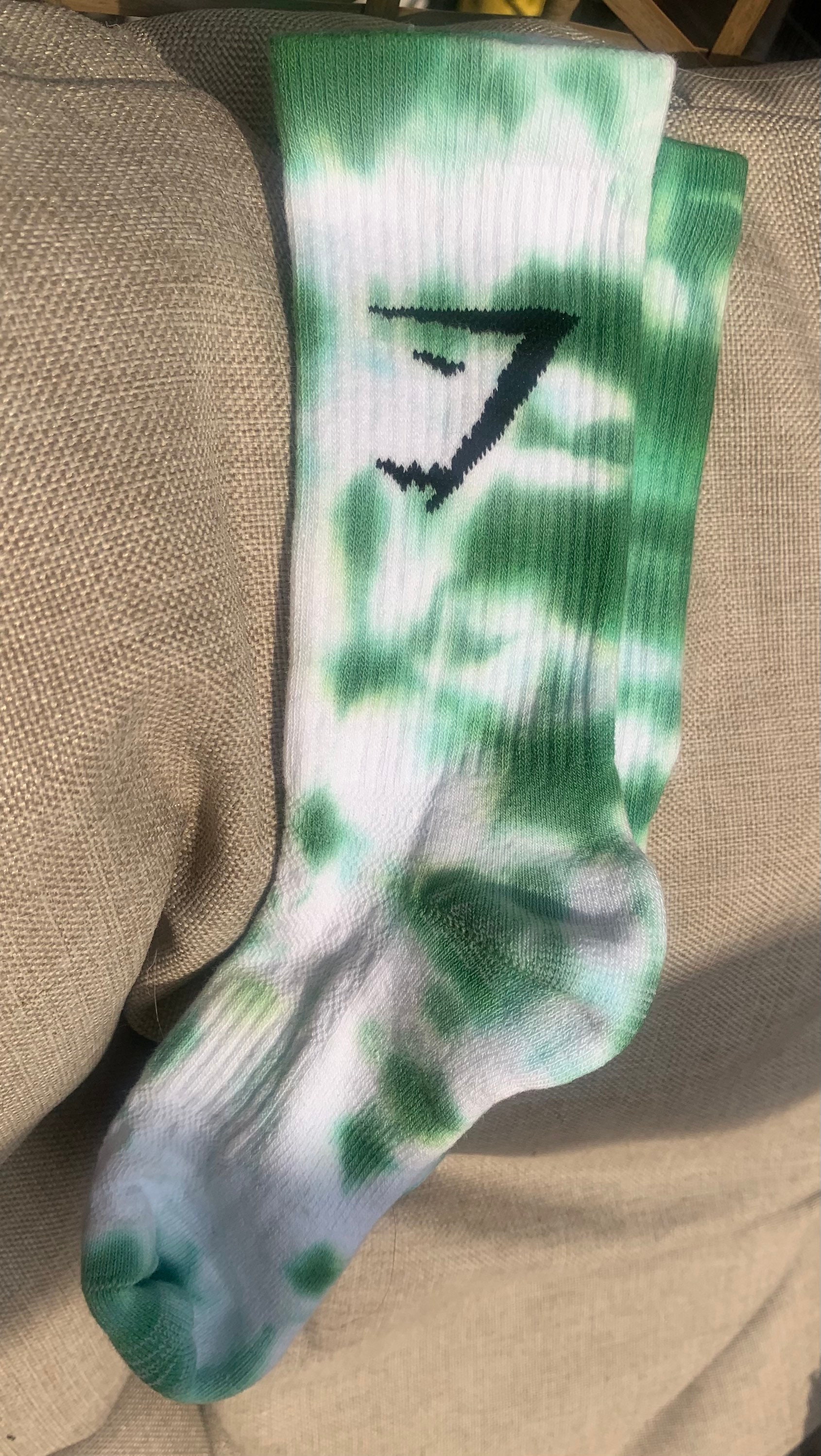 Gymshark Cushion Crew Tie dye Socks Sizes 35 58 812 Made to Etsy