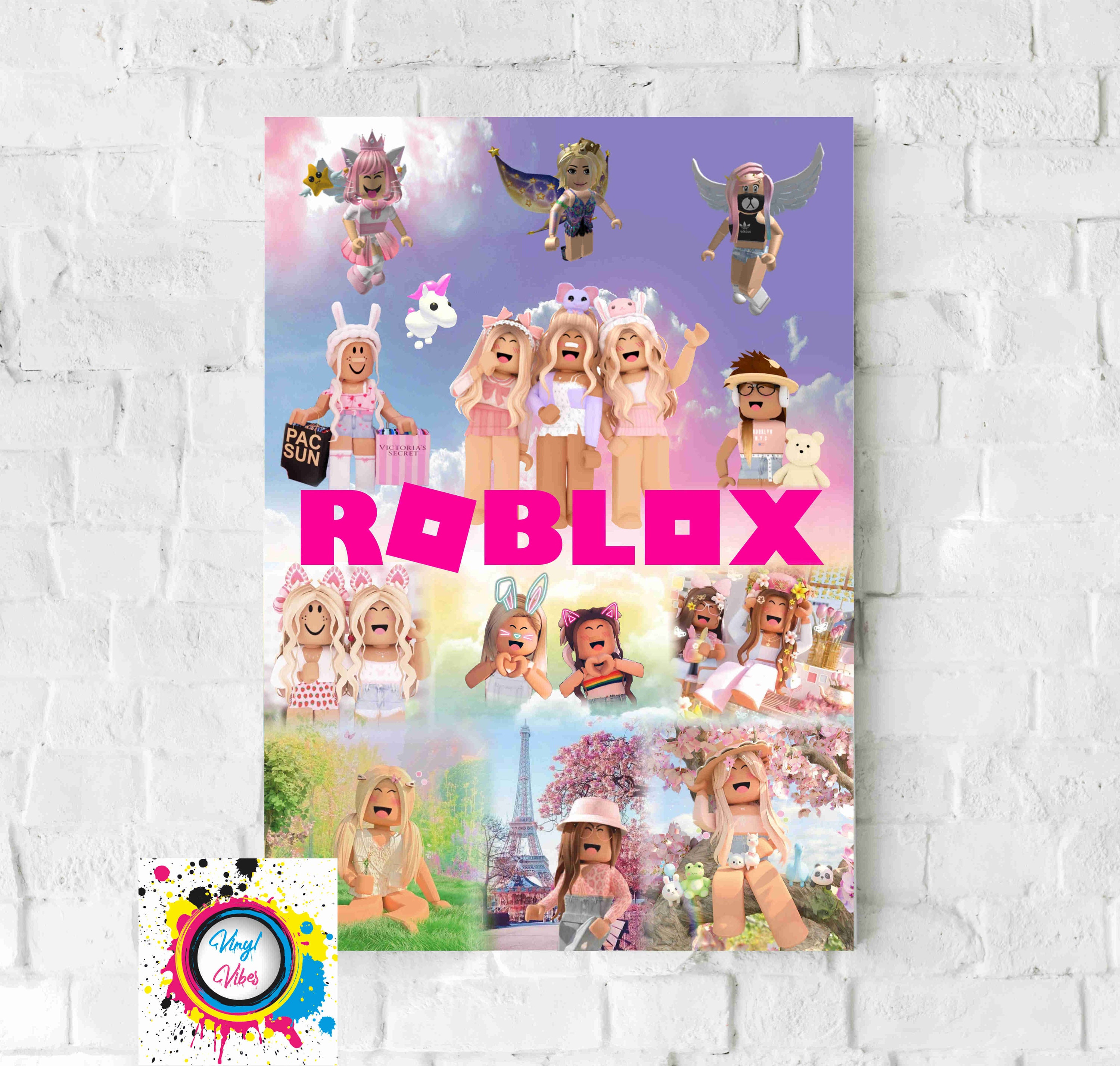 Roblox Wallpaper For Girls Cute Custom Poster Print Wall Decor