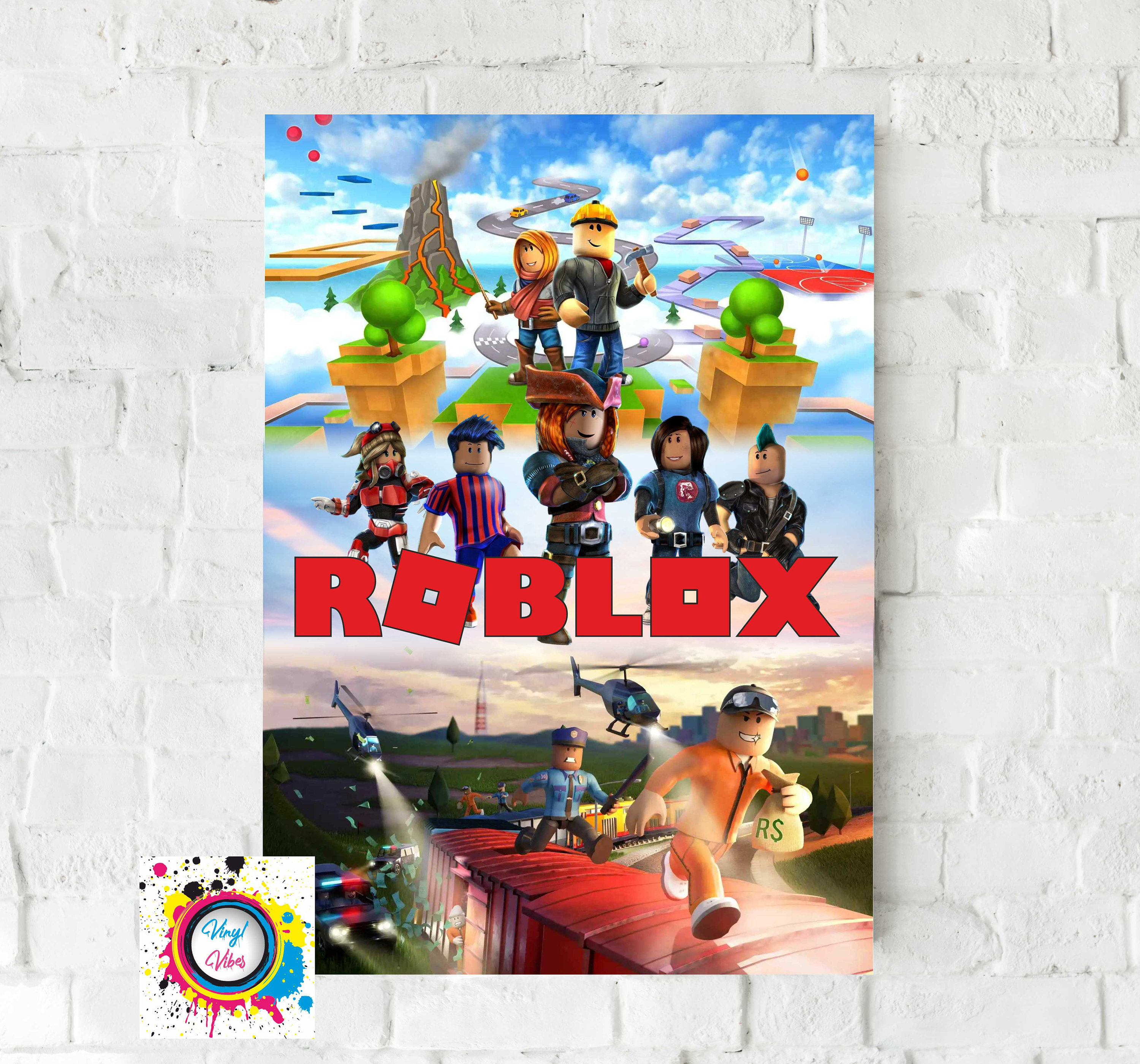 Wallpaper Roblox Girl Custom Poster Print Wall Decor