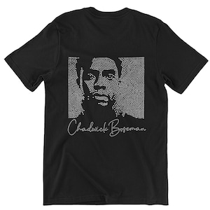 Chadwick Boseman Watercolor Portrait T-Shirt by Design Turnpike