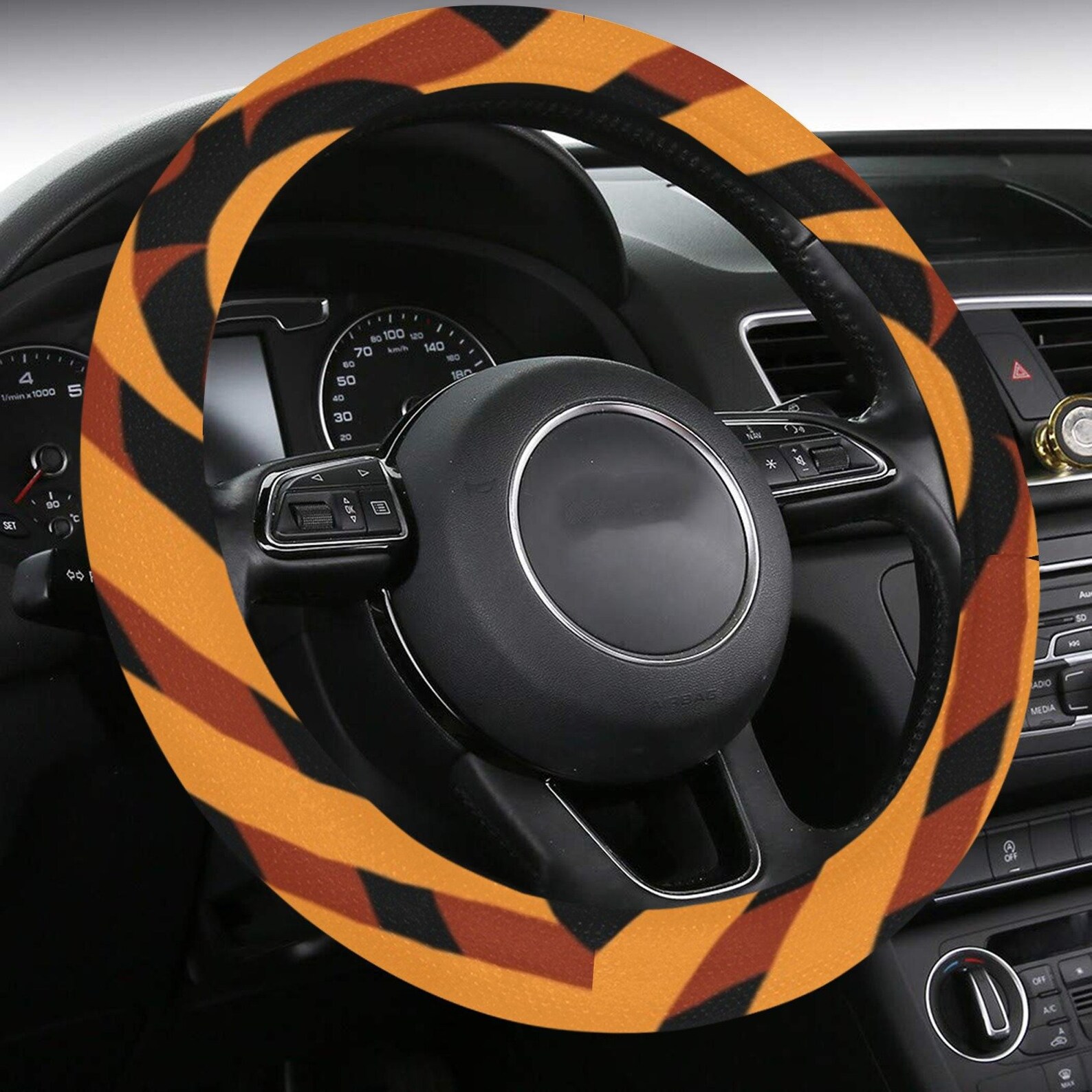 Tiger Yellow Pattern Steering Wheel Cover with AntiSlip Etsy