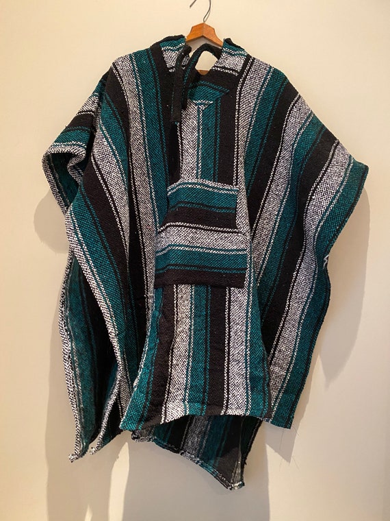 Mexican Hoodie Poncho | Classic Baja Hoodie | Surfer Baja
