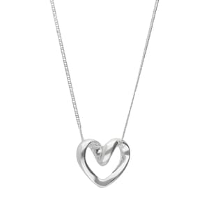 アクセサリー Vintage mexican silver heart necklace Vintage Mexico Sterling Silver Heart Pendant w/30” Necklace