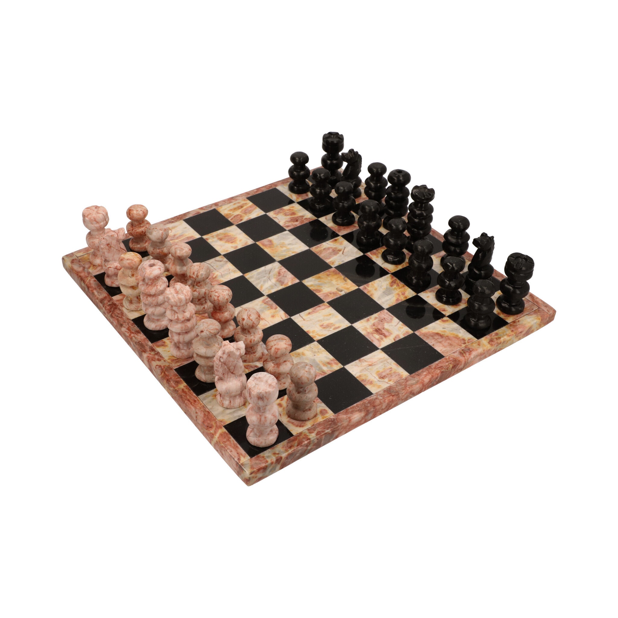 UMAID Handmade Marble Chess Set Game with Luxury Storage Box, Chess Board  12” White & Black Onyx Marble Chess Sets & Marble Chess Pieces, Unique  Chess