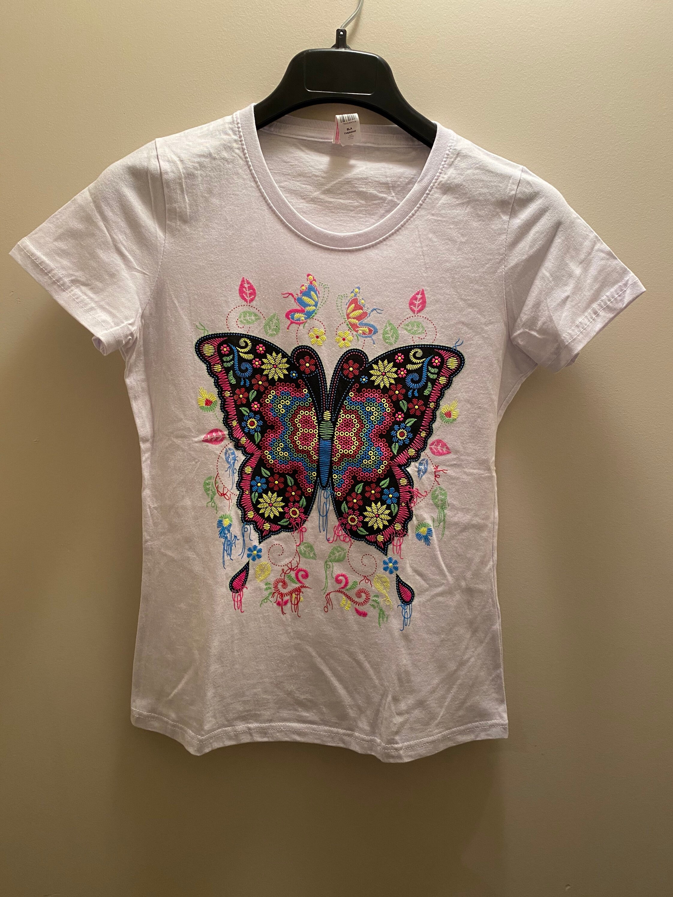 Butterfly T-shirt Black and White Colours Women's Tee - Etsy Australia