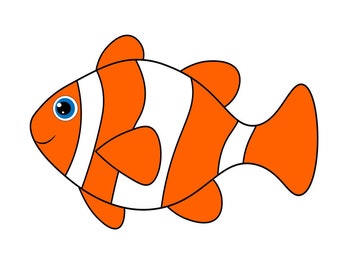 Clown Fish Svg Etsy