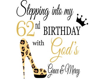 62 Birthday Etsy