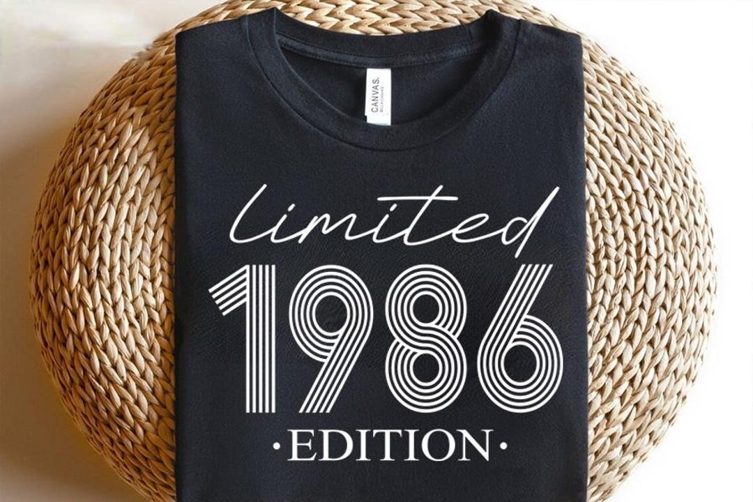 39th Birthday Shirt For Men - Vintage 1986 Retro Design - Customizable T-Shirt