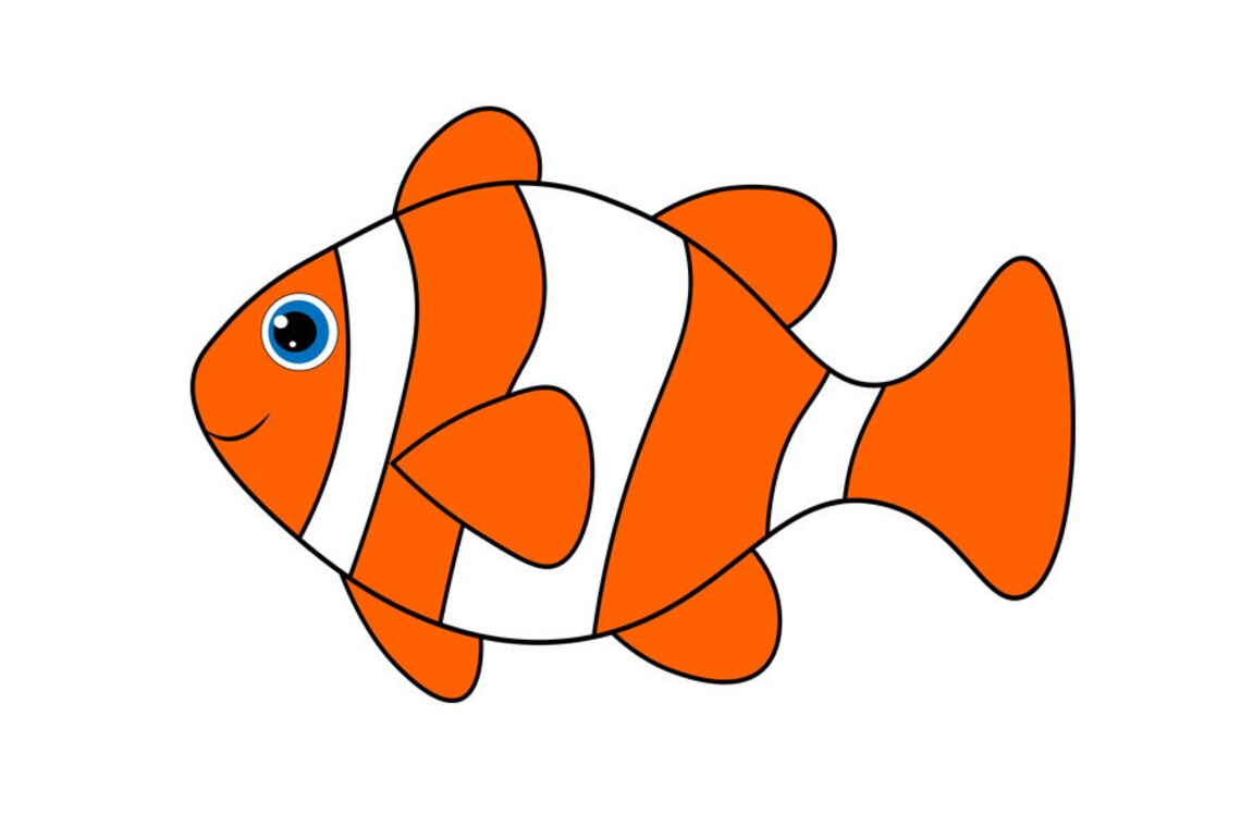 Download Fish svg clown fish svg Cute fish svg fish clip art | Etsy
