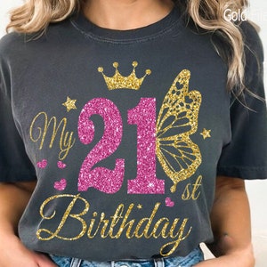 Girl 21st Birthday Svg, Butterfly Svg, 21st Girl Birthday Svg, Twenty