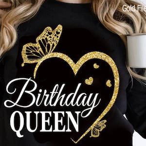 Verjaardag koningin SVG, verjaardag koningin shirt tekst, verjaardag koningin clipart, verjaardag koningin cricut bestand.