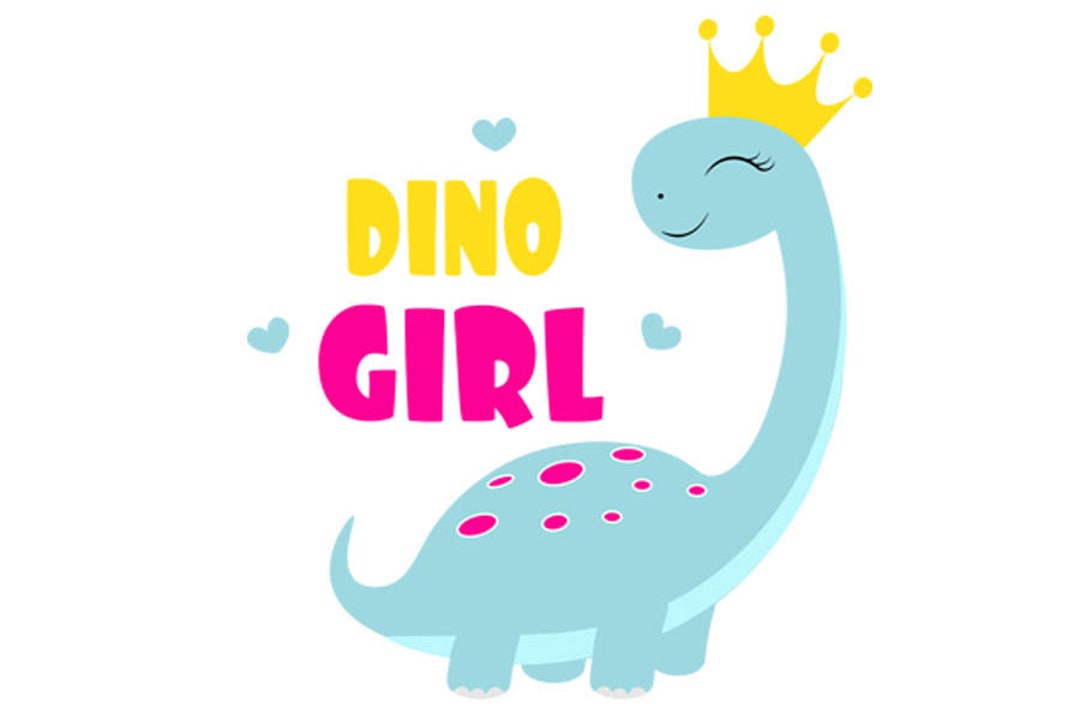 Girl Dinosaur Svg, Cute Dinosaur Svg, Cute Dino Svg, Clipart, Funny ...