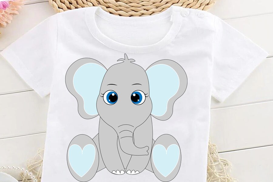 Baby Shower Elephant Svg Baby Boy Elephant Svg File Girl Etsy