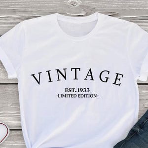 Vintage  1933 svg png, Man 92nd Birthday svg png, Woman 92nd Birthday png svg, Retro 92nd Birthday svg, Vintage T Shirt,