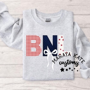 Patchwork | Appliqué Inspired | Customized Spirit Wear Crewneck Sweatshirt