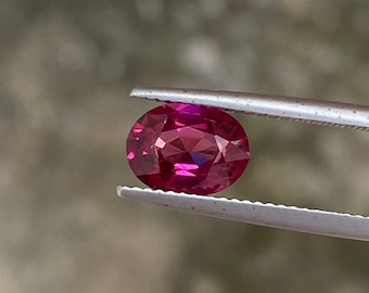 Rhodolite Rose Pourpre De Tanzanie - 1,13 Carat, Pierre Naturelle Non Traitée
