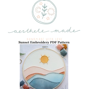 Sunset PDF Pattern