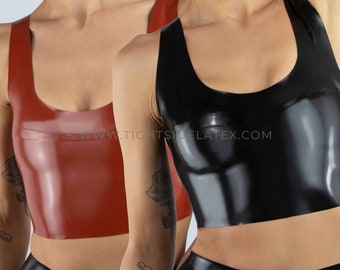 Latex Reversible Crop Top